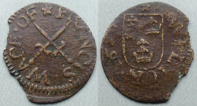 Wilton, Francis Wace 1658 farthing